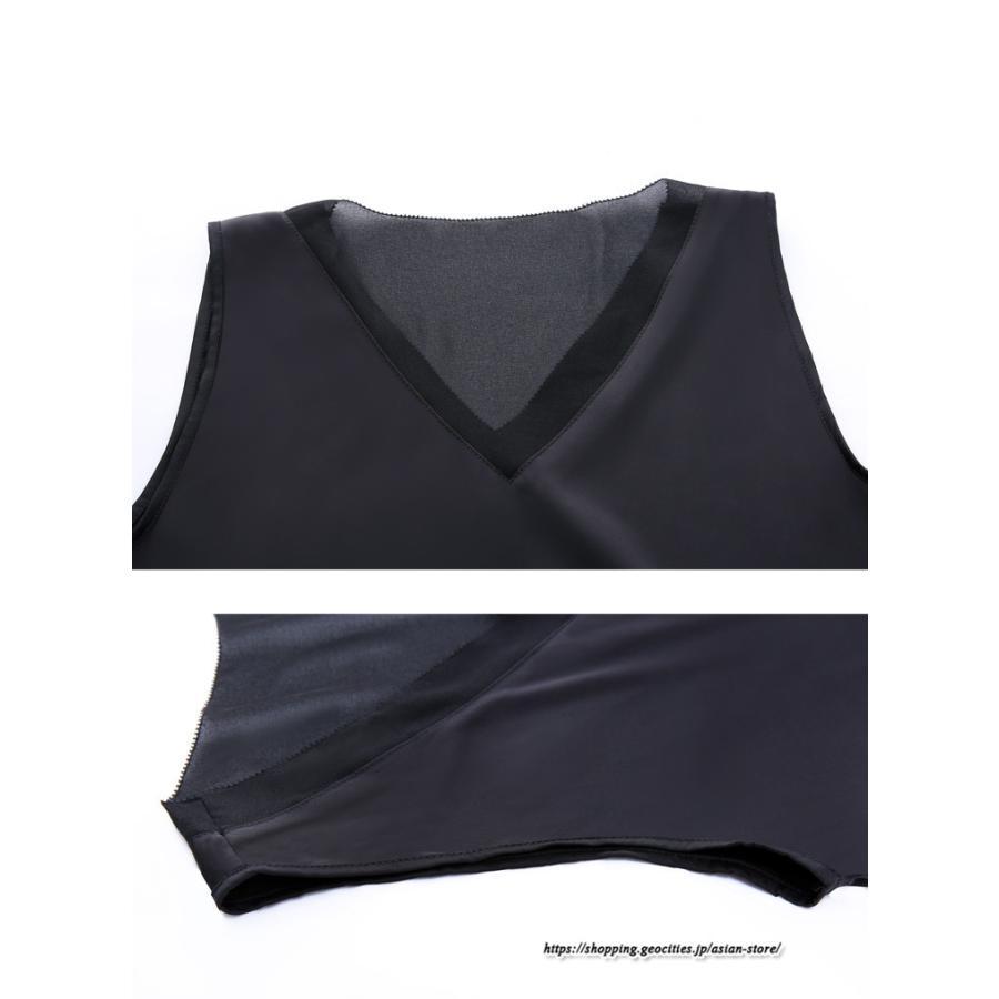 キャミソール タンクトップ | タンクトップ レディース 秋 秋服 レイヤード インナー ノースリーブ Vネック しわにくい ベーシック 重ね着 とろっと滑らかな肌触りの落ち感素材