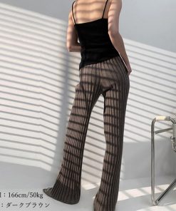 ワイドパンツ | リブニットパンツ リラックスパンツ厚手