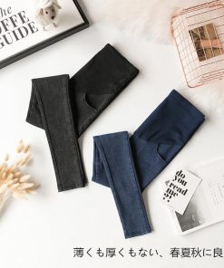 マタニティ | レギンス デニム パンツ ズボン おしゃれ 妊婦服 ジーンズ スキニーデニム ストレッチ ジーパン 妊婦 妊娠 脚長 中期 美脚 産後 初期 トレンド