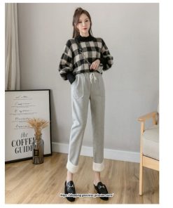 チノ・テーパード・ジョガー・スキニーパン | パンツ レディースパンツ レディース 9分丈 カジュアル 裏起毛 シンプル ゆったり リラックス トレンド かわいい おしゃれ お出かけ デイリー  楽ちん デート