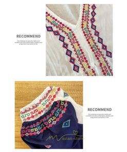 マキシ | ワンピース レディース コットン リゾート かわいい 五分袖 Ｖネック 花柄 上品 ロング丈 ファッション エスニック風 体型カバー お呼ばれ 二次会 民族風 披露宴