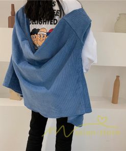 在庫ある | 短納期レディースシャツコーデュロイ アウター インナーシャツ カーディガン ゆったりシャツトップス オフィスブラウス 通学通勤 春秋着こなし おしゃれ