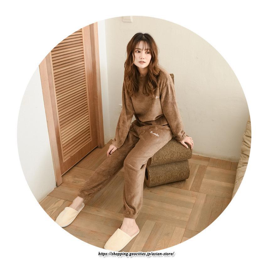 セットアップ | ルームウェアルームウェア秋冬 ボアルームウェア レディース 部屋着 パジャマスーツ ナイトウェア 暖か ナイトウェア 50代 20代 30代 40代