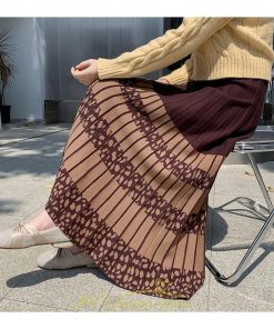 スカート | ロングウエストゴム プリーツ ロング丈 黒 グレー カーキ コーヒー レディース きれいめ 秋カジュアル 冬ニット 秋冬 オフィス