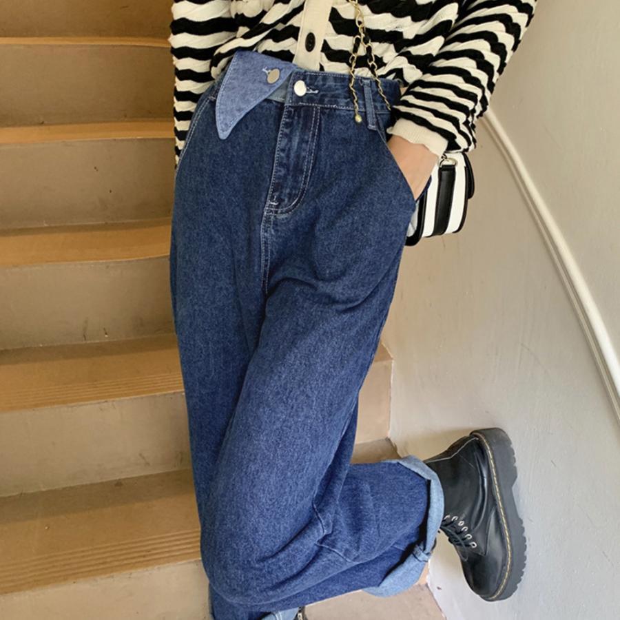 デニム | ワイドパンツ ハイウエスト 韓国