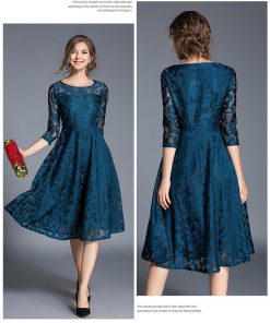 レースワンピース | ワンピース ドレス ロングドレス レースワンピ 結婚式 パーティードレス 二次会 フォーマル レデイース エレガント お呼ばれ ロングワンピ 七分袖