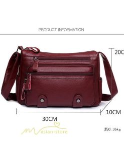 女性用バッグ | ショルダーバッグ レディース 斜めがけ カジュアル 多機能 バッグ 収納力アップ 防水 合皮バッグ シンプル 大人っぽ おしゃれ かわいい 軽量 肩掛け PUレザー