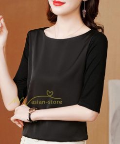 ｔシャツ・カットソー | トップス Tシャツ レディース 春 夏 秋 半袖 クルーネック 無地 プルオーバー オシャレ Tシャツ 着痩せ 20代30代40代50代 上品 お出かけ カジュアル エレガント