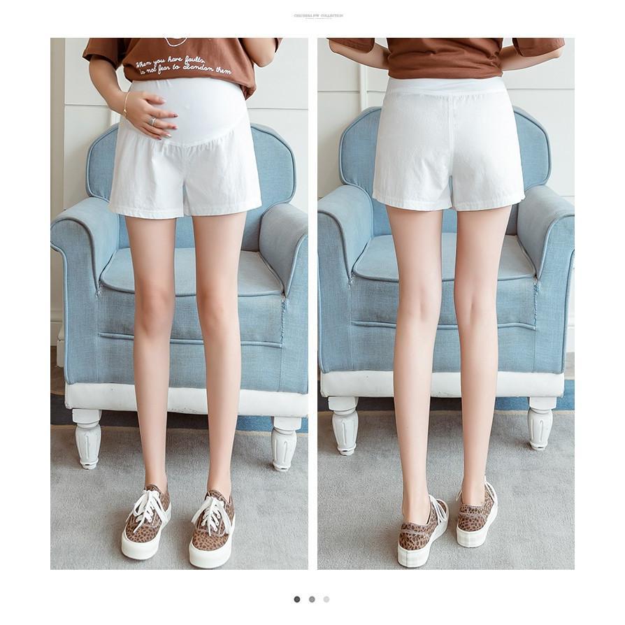 パンツ レギンス | マタニティパンツ コットン綿ショートパンツ ショーパン ボトムス 短ズボン マタニティウェア M L XXL アジャスター ゆったりカジュアル マタニティ服 XL