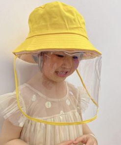 （子供）その他 | サファリハット キッズ 取り外し可能 日よけ帽子 バケットハット 保育園 帽子 男女兼用 折りたたみ フェイスシールド【ネコポス