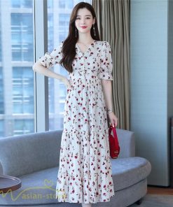 マキシ | ロングワンピース レディース カジュアル 半袖 ロング丈 ワンピース 着痩せ サマーワンピース おしゃれ カジュアル 上品 きれいめ 花柄 40代 20代 夏服 30代
