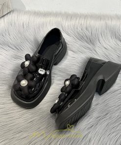 ローファー | 学生 女子 レディース 通学 通勤 学生靴 学校 軽量 花飾り 可愛い 上品 10代20代30代40代 フォーマル コンフォート 送料無料 キレイめ