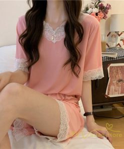 パジャマ ルームウェア | パジャマ レディース 夏 半袖 ルームウェア 涼しい 部屋着 ナイトウェア 寝間着 柔らかく軽い薄手の快適Tシャツパジャマ 部屋着 薄手パジャマ 上下セット