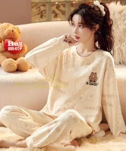 パジャマ ルームウェア | パジャマ ルームウェア レディース 春秋 長袖 パジャマ 綿ルームウェア 20色 上下セット 可愛い ナイトウェア Tシャツ 寝巻き 室内着 ホームウェア ロングパンツ