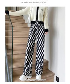 チノ・テーパード・ジョガー・スキニーパン | パンツ レディース ボトムス パンツ チェック柄 お洒落 秋冬 ママ 20代 30代 40代 デート お出かけ 普段使い ガーリー トレンド 韓国 レトロ 可愛い カジュアル