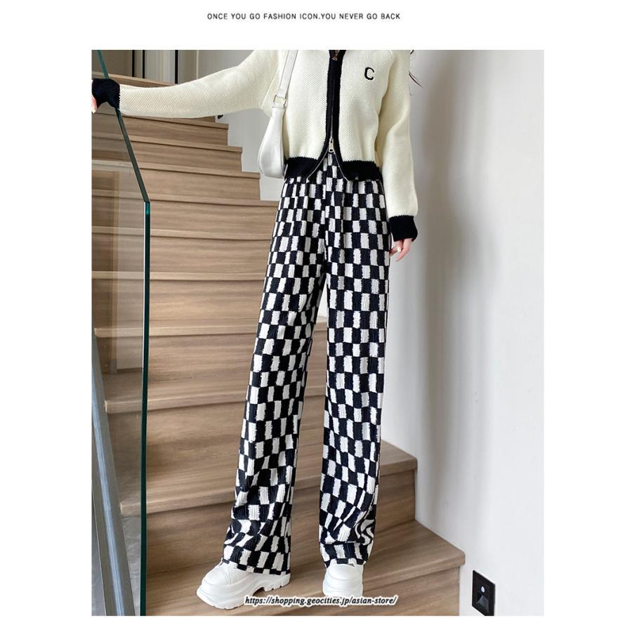 チノ・テーパード・ジョガー・スキニーパン | パンツ レディース ボトムス パンツ チェック柄 お洒落 秋冬 ママ 20代 30代 40代 デート お出かけ 普段使い ガーリー トレンド 韓国 レトロ 可愛い カジュアル