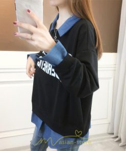 パーカー | トレーナー レディース 秋冬 コーデ 重ね着 切り替え カジュアル 着痩せ スウェット 可愛い 20代30代40代50代 カジュアル お出かけ オーバーサイズ