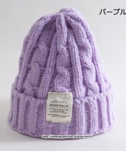 レディース | ニット帽 防寒 秋冬 ケーブル編み コーディネート 女性用 暖かい 女の子 大人 キャップ 小顔効果 ゆったり コーデ シンプル 2022新作