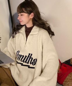 トップス | ボアトレーナー フロントジップ 韓国風