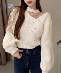 ニット・セーター | ショート丈 ニットトップスレディース秋冬