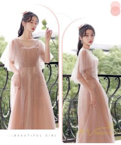 大人 | パーティードレス 結婚式 服装 ドレス フォーマル ワンピース 韓国 ロング丈 体型カバー 顔合わせ お呼ばれ 20代 謝恩会 袖あり 同窓会 40代 披露宴 成人式