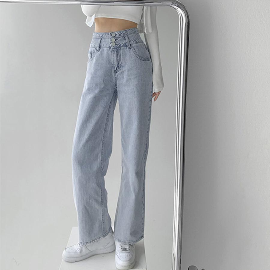 デニム | ハイウエスト デニムパンツ レディース