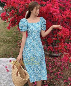 マキシ | ワンピース レディース 花柄ワンピース キレイめ 夏 半袖 ワンピ 花柄 ロング丈ワンピ オシャレ 着痩せ 通勤 エレガント スリット カジュアル 20代30代40代 上品