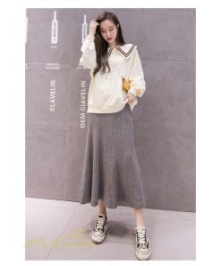 スカート | マタニティフレア 秋 冬 妊婦服 マタニティウェア 産前 産後 シンプル きれいめ 大きいサイズ Aライン ウエスト調整 体型カバー ひざ下