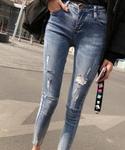 スキニーパンツ | ダメージジーンズデニムスキニーパンツ