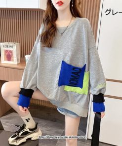 パーカー | トレーナー レディース プルオーバー クルーネック 長袖 トップス Tシャツ スウェット ゆったり トップス 大きいサイズ 秋冬 送料無料 おしゃれ 韓国