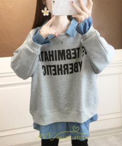 パーカー | トレーナー レディース 秋冬 コーデ 重ね着 切り替え カジュアル 着痩せ スウェット 可愛い 20代30代40代50代 カジュアル お出かけ オーバーサイズ