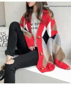 カーディガン | ニットレディース アウター ニットアウター 羽織り フロントボタン ボリューム感 大きめ ゆったり 20代30代 ミドル ゆるシルエット