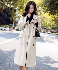 チェスターコート | アウター コート フロントボタン 九分丈袖 スリム型 ポケット キルティング裏地 暖かい 秋冬 膝丈 ミモレ丈 ツイード 大人 30代 無地