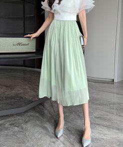 フレアスカート | キャザー ロングスカート