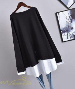 パーカー | 重ね着風トレーナー レディース 長袖 トップス カジュアル スウェット 無地 ゆったり トレーナー きれいめ 可愛い フリーサイズ トップス カットソー