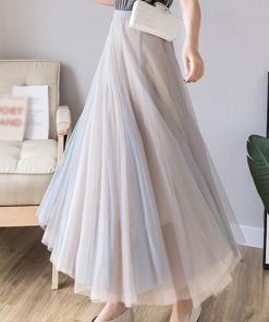 ロングスカート | チュールスカート ロング ふんわり 夏