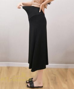 スカート | マタニティレディース Aラインロング丈 マタニティウェア 妊婦服 カジュアル 体型カバー 春 夏 ウエスト調整 ゆったり マタニティ
