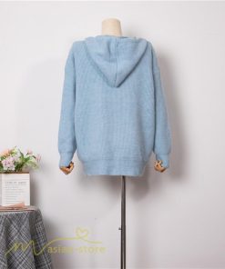 カーディガン | ニットニットパーカー セーター フード付き アウター 羽織り 秋冬 レディース トップス 通学通勤 ゆったり 7色 厚手 ニットアウター 20代40代
