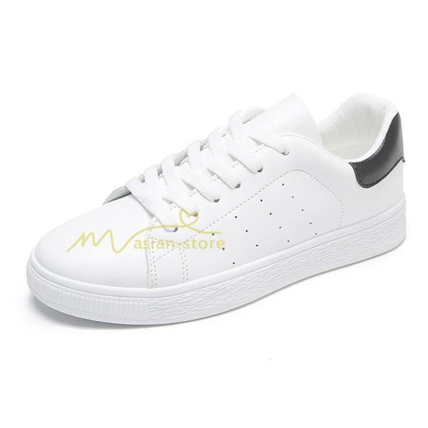 スニーカー | スニーカー レディース レディースシューズ ローカット 靴 フラットシューズ ぺたんこ ウォーキングシューズ Pu革 厚底送料無料 美脚 歩きやすい