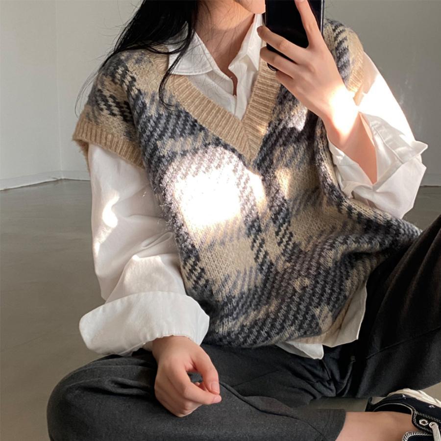 ニット・セーター | ニットベスト レディース ニットジレ秋冬