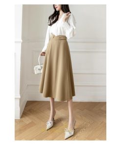 スカート | フレア ロング丈 膝丈 レディース フレアAライン 送料無料 通勤 通学 オフィス ビジネス フェミニン キレイめ お出かけ OL オシャレ