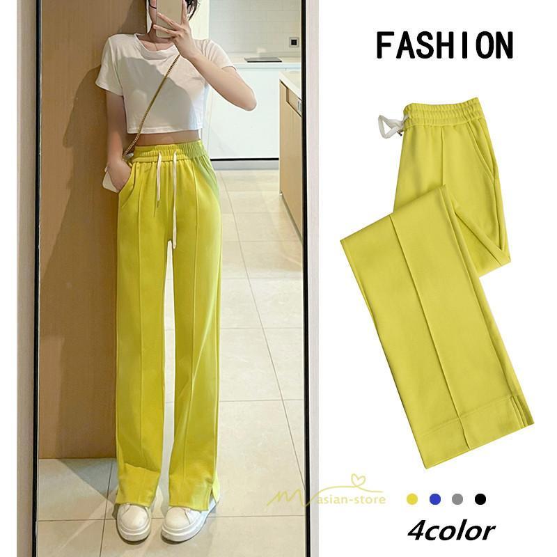 ワイドパンツ | ロングパンツ リラックス ガウチョパンツ レディース ボトムス ストレート シンプル カジュアル 着痩せ 春夏 長ズボン 新作 ゆったり 20代30代40代
