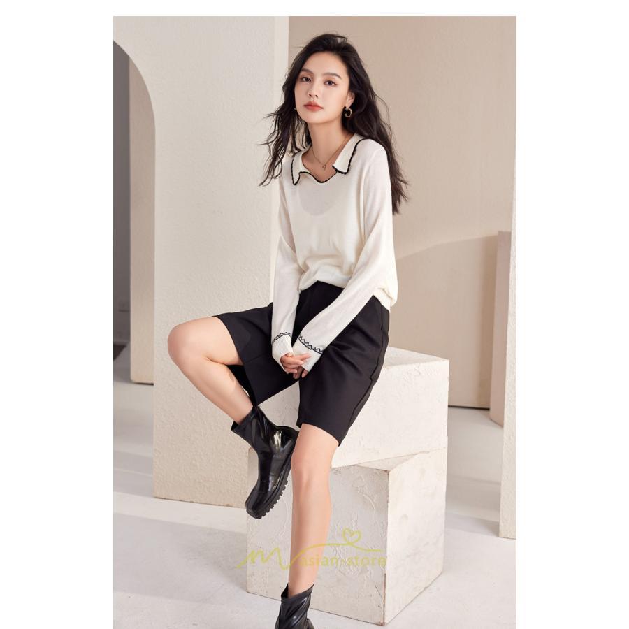 ニット・セーター | ニット レディース トップス 長袖 セーター プルオーバー シンプル 着痩せ 20代30代40代50代 お出かけ オシャレ 日常着 可愛い 部屋着 カジュアル