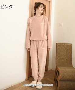 セットアップ | ルームウェアルームウェア秋冬 ボアルームウェア レディース 部屋着 パジャマスーツ ナイトウェア 暖か ナイトウェア 50代 20代 30代 40代