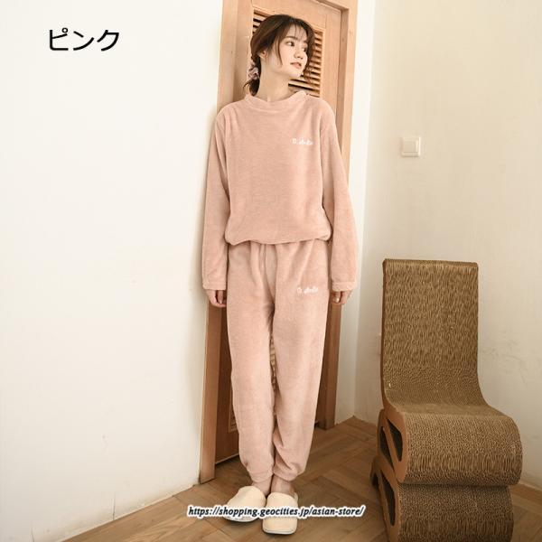 セットアップ | ルームウェアルームウェア秋冬 ボアルームウェア レディース 部屋着 パジャマスーツ ナイトウェア 暖か ナイトウェア 50代 20代 30代 40代