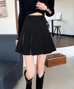 ミニスカート | ボックスプリーツスカート美脚ミニスカート