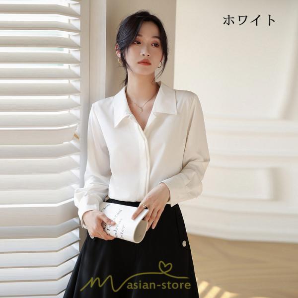 シャツ・ブラウス | ブラウス レディース シャツ きれいめ 40代 春夏 秋 長袖 着痩せ オシャレ 韓国風 大人 30代 50代 40代 就活 OL 母 オフィス ママ ビジネス 通勤