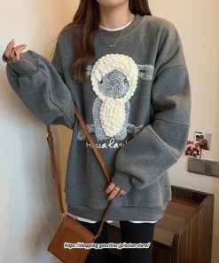 パーカー | トレーナー レディース スウェット 大きいサイズ 韓国 トップス 長袖 おしゃれ 無地 秋冬 送料無料 裏起毛 部屋着 防寒 ゆったり ルームウェア 厚手