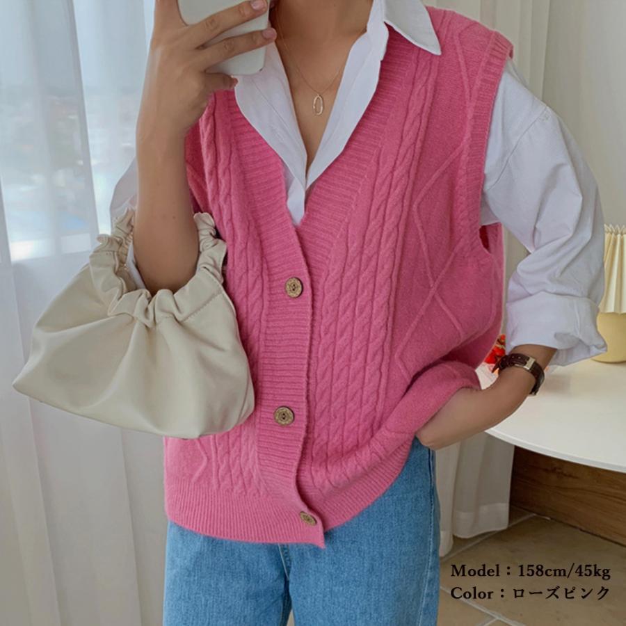 ニット・セーター | Vネック ニットベスト レディース春秋冬