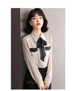 シャツ・ブラウス | シャツ ブラウス 秋冬 レディース リボン シフォン きれいめ フォーマル 春 長袖 通勤 OL オフィス ビジネス カジュアル キレイめ おしゃれ 高級感 綺麗 可愛い